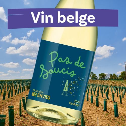 Un vin blanc frais du terroir belge. L’histoire de Pas de Soucis